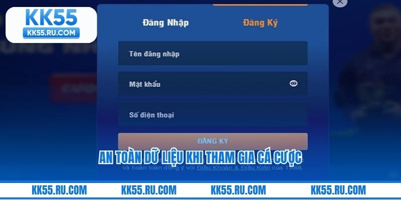 An toàn dữ liệu khi tham gia cá cược