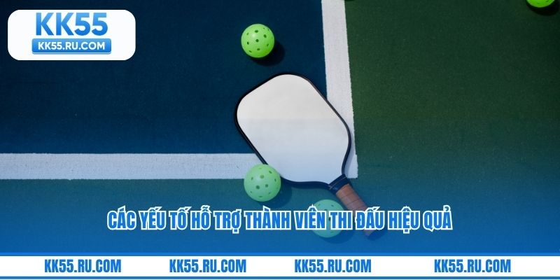 Các yếu tố hỗ trợ thành viên thi đấu hiệu quả